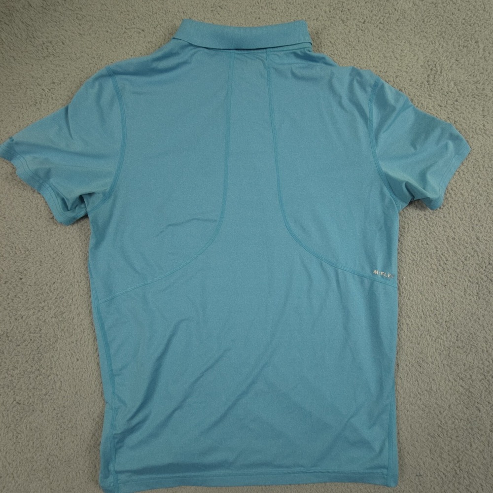 Bonobos Golf Polo Shirt Heather Blue‎ Mens Large Performance Stretch - Picture 10 of 11